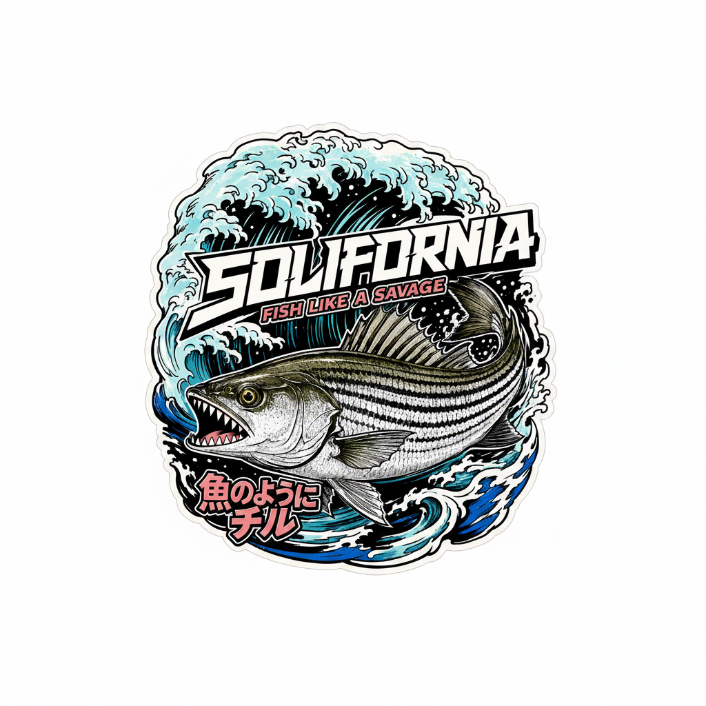 Fish Like a Savage Decal by Solifornia