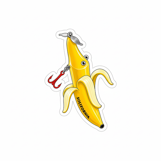 Banana Bait decal on a clean white background