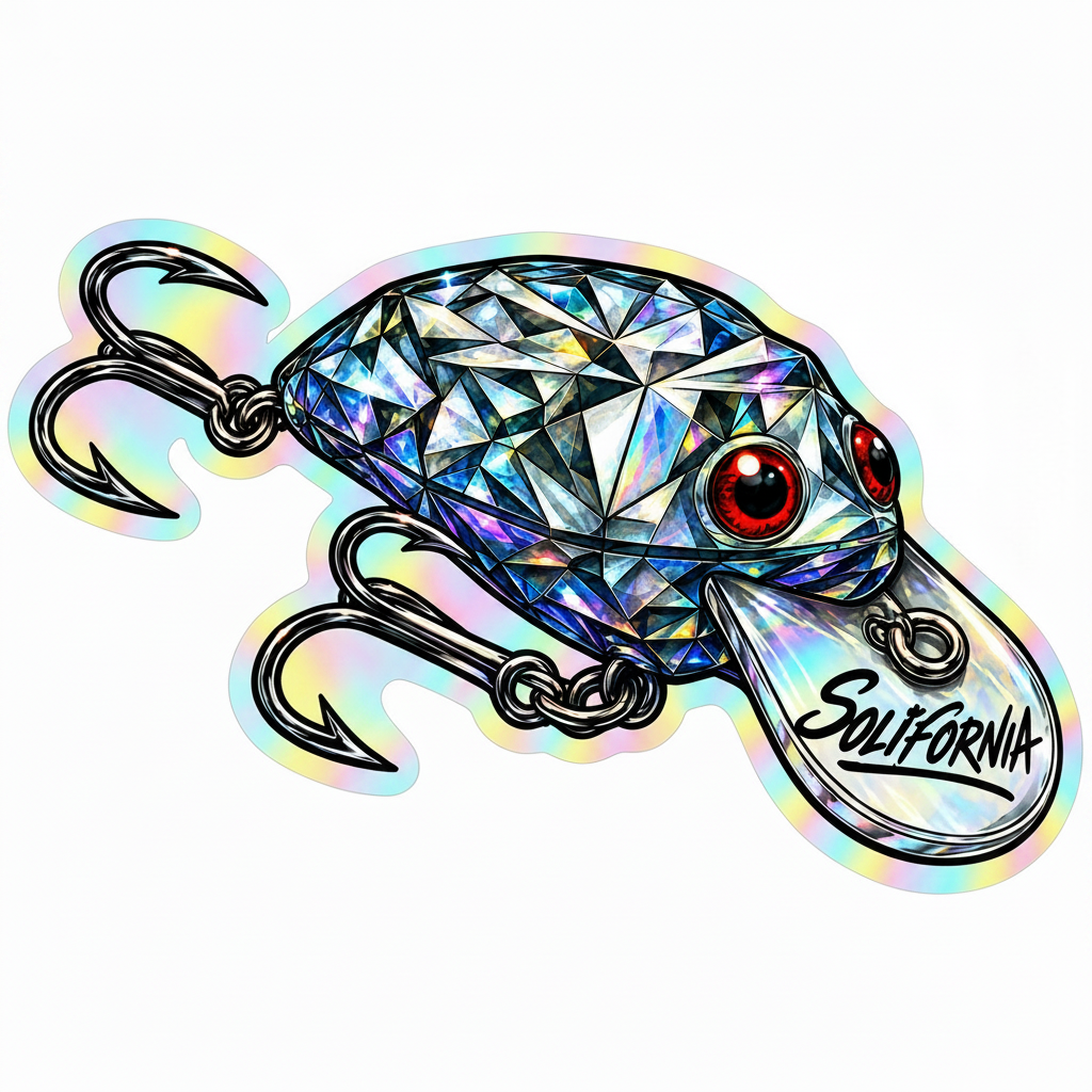 Holographic Diamond Lure Decal by Solifornia